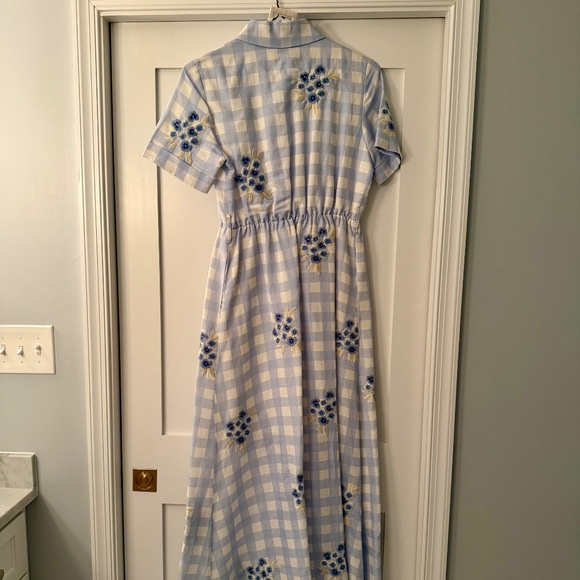 Sachin & Babi Kathryn Embroidered Maxi Shirtdress, Size 6, Excellent Condition - Picture 8 of 10